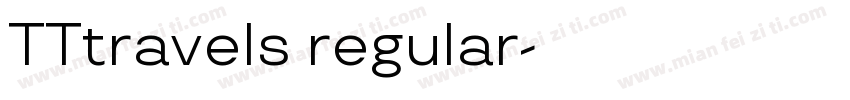 TTtravels regular字体转换